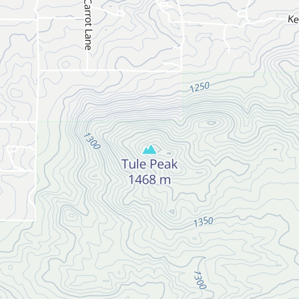 Map of Tule Peak