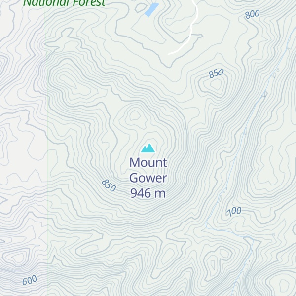 Map of Mount Gower