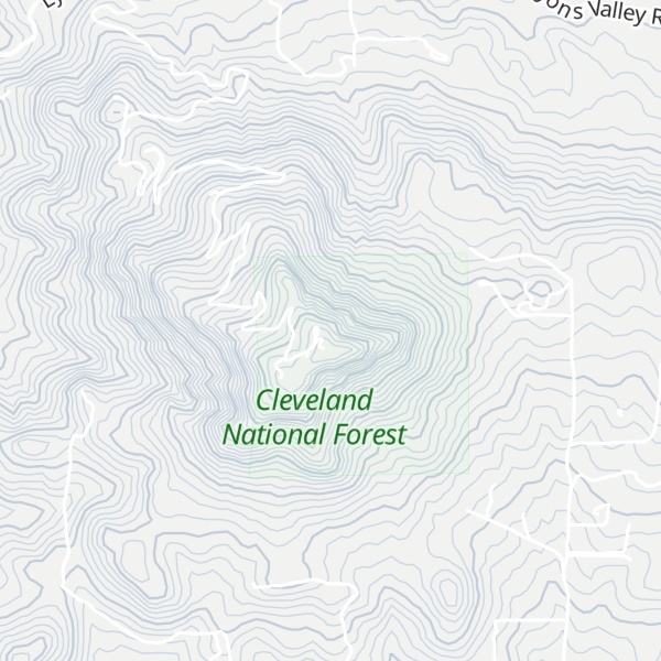 Map of Lyons Peak