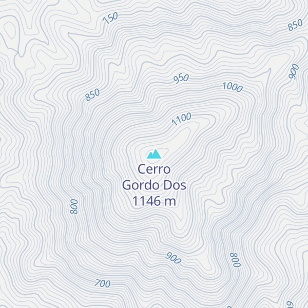Map of Cerro Gordo Dos