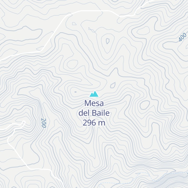 Map of Mesa del Baile
