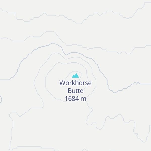 Map of Workhorse Butte