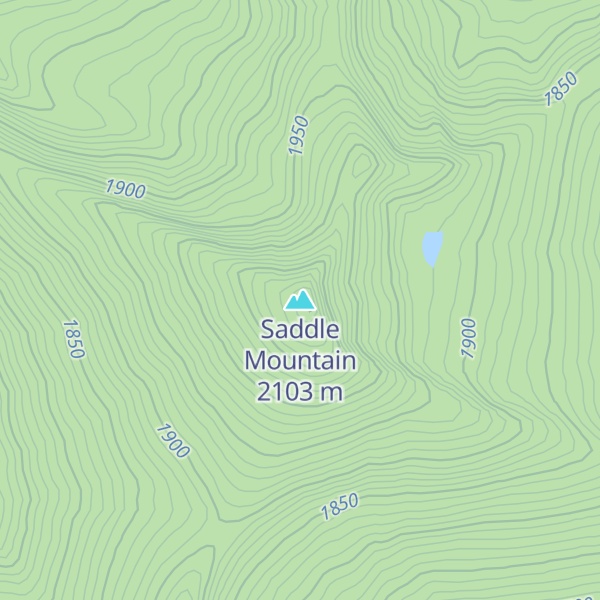 Map of Saddle Mountain