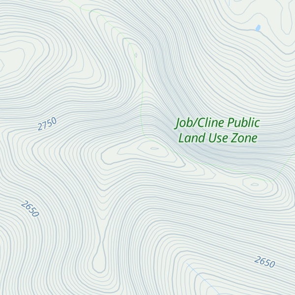 Map of Strong Winds Peak