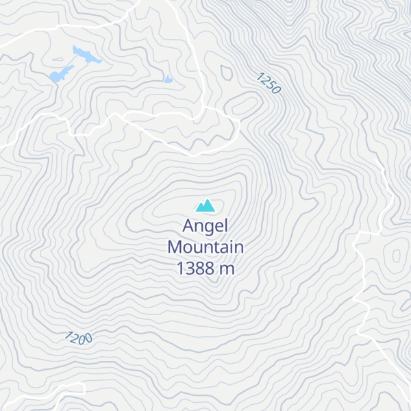 Map of Angel Mountain