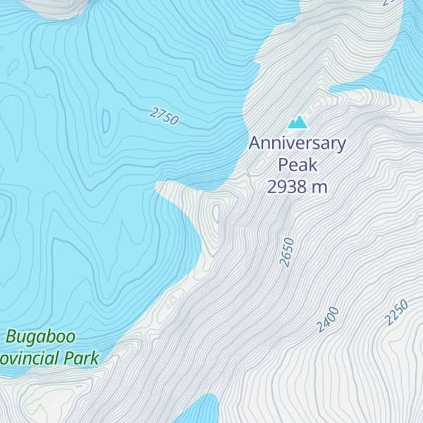 Map of Rock Ridge Peak