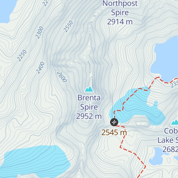 Map of Brenta Spire