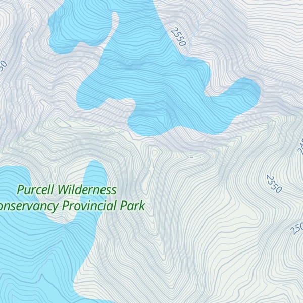 Map of Archduke Mountain