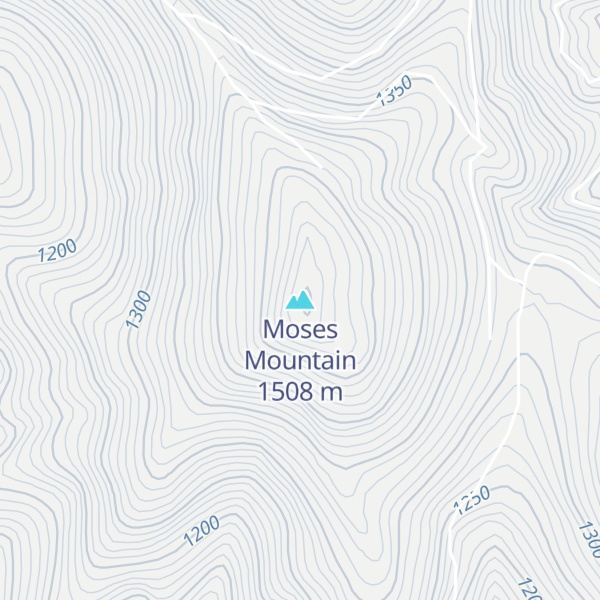 Map of Moses Mountain