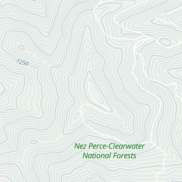 Map of East Gold Hill