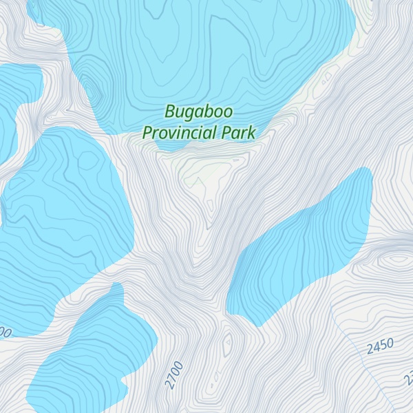 Map of Howser Peak