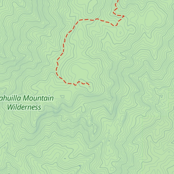 Map of Cahuilla Mountain