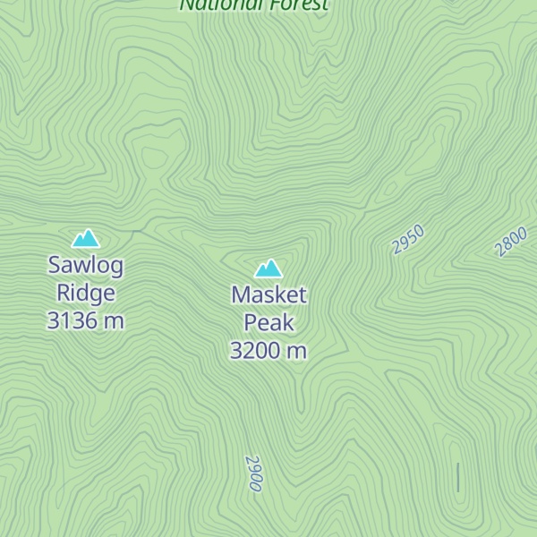 Map of Masket Peak