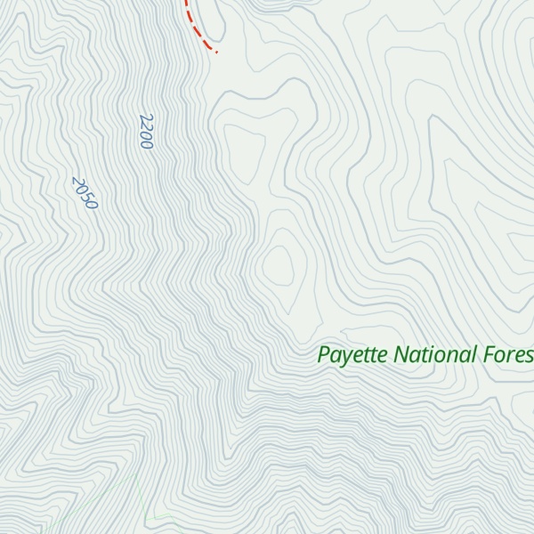 Map of Cuddy Mountain