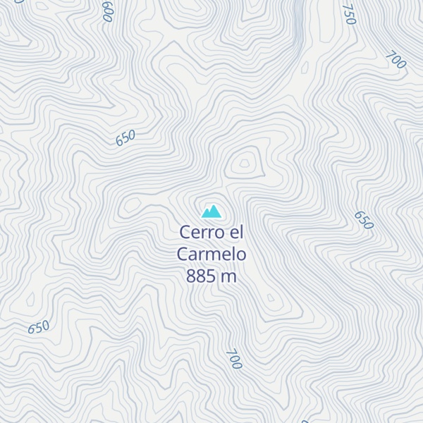 Map of Cerro el Carmelo