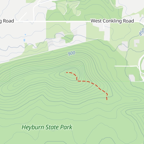Map of Shoeffler Butte