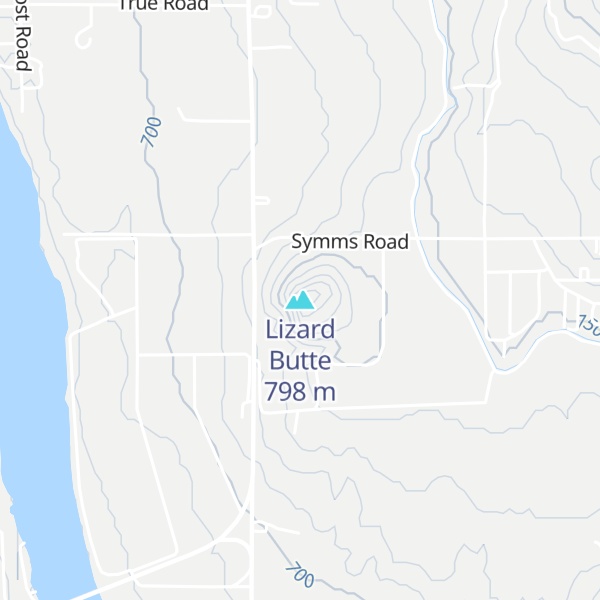 Map of Lizard Butte
