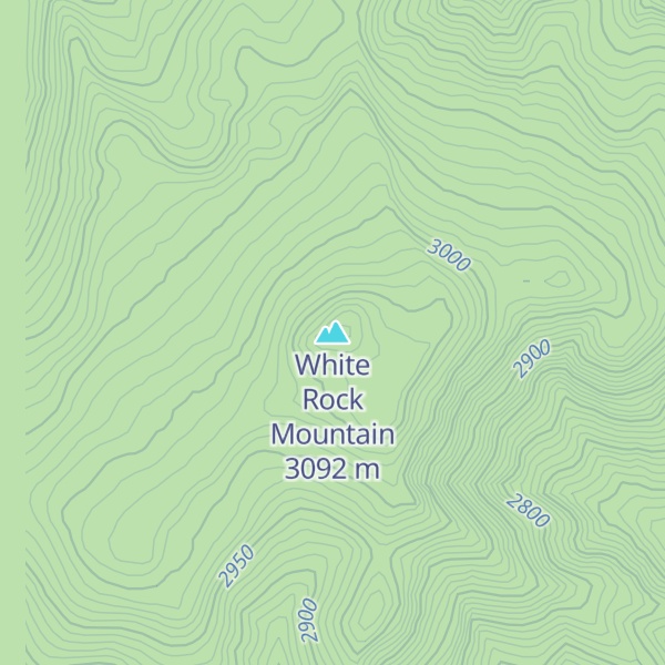 Map of White Rock Mountain