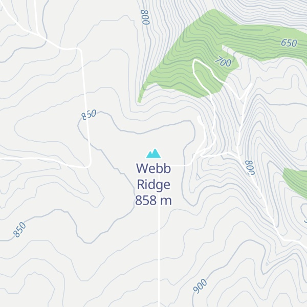 Map of Webb Ridge