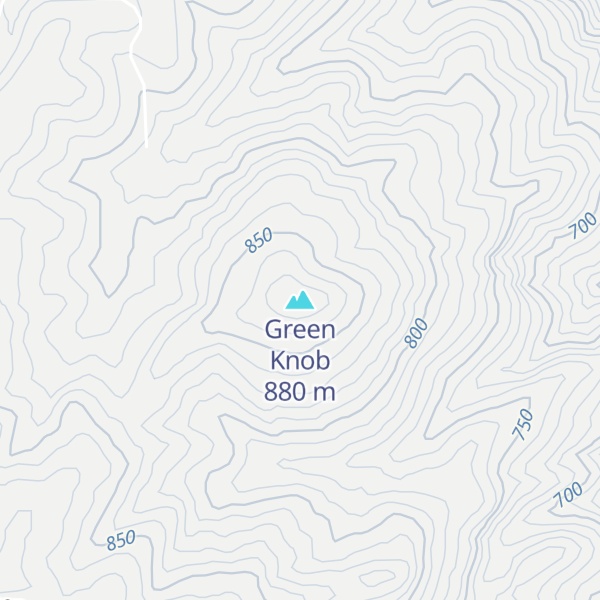 Map of Green Knob