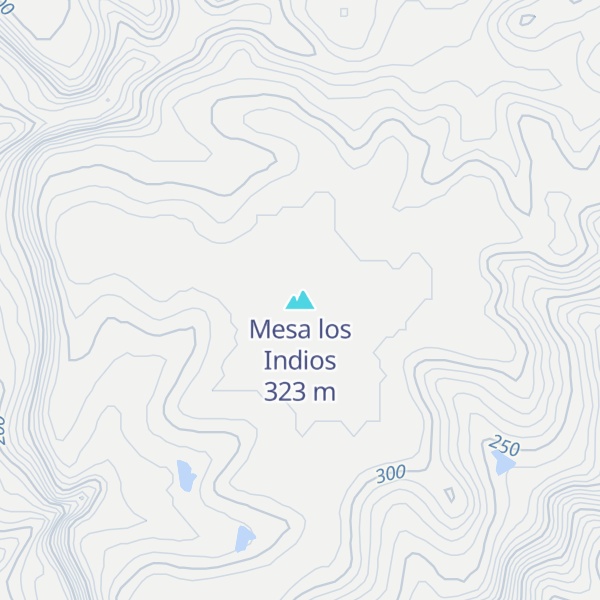 Map of Mesa los Indios