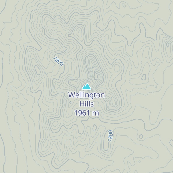 Map of Wellington Hills