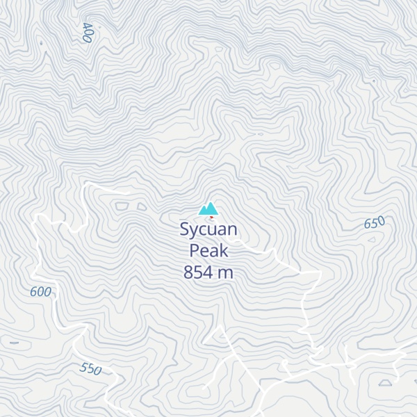 Map of Sycuan Peak