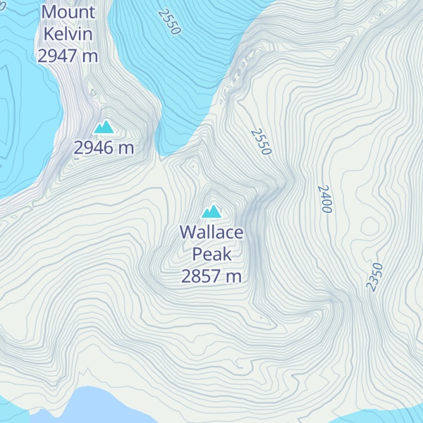 Map of Wallace Peak