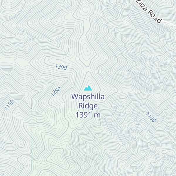 Map of Wapshilla Ridge