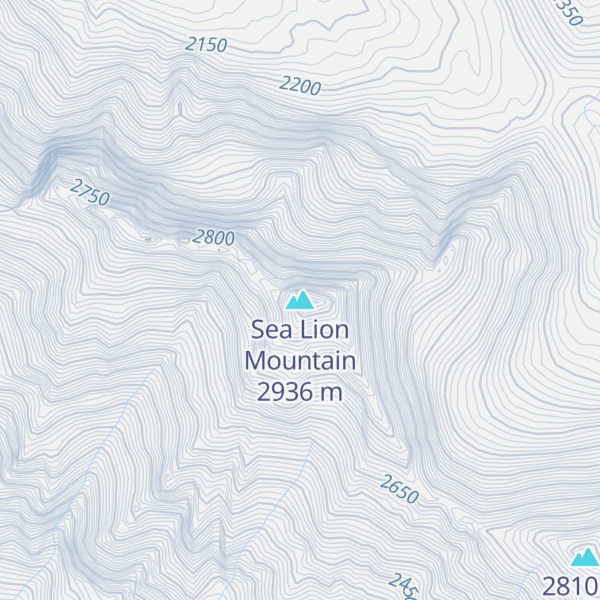 Map of Sea Lion Mountain