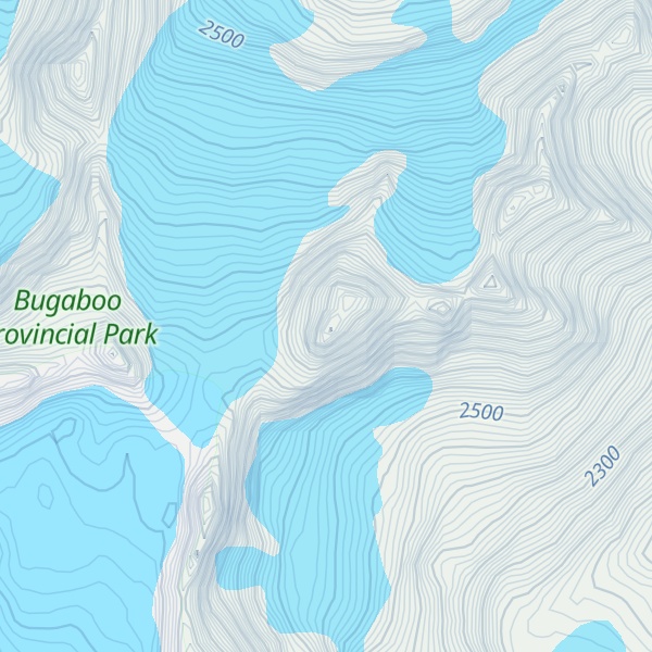 Map of East Peak
