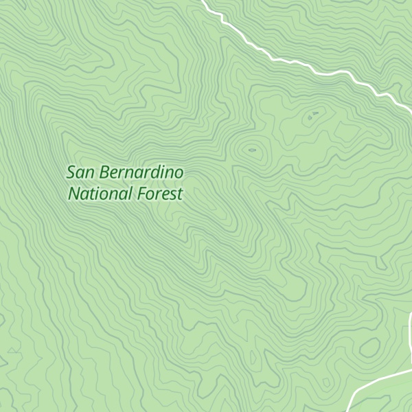 Map of Little Cahuilla Mountain