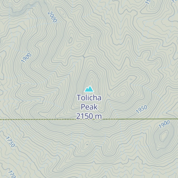 Map of Tolicha Peak