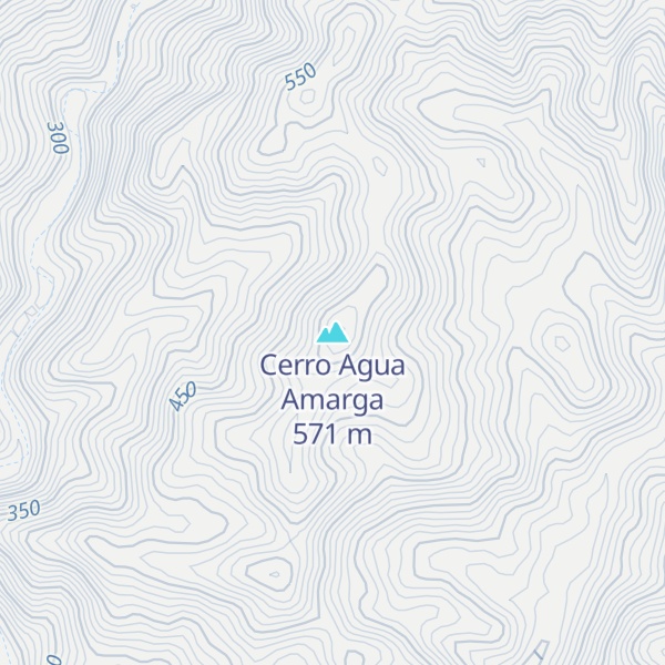 Map of Cerro Agua Amarga