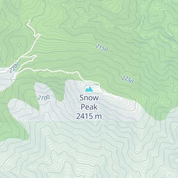 Map of Snow Peak