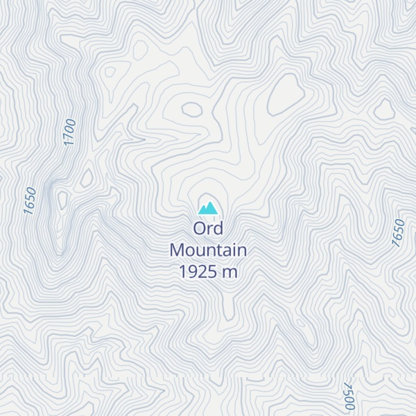 Map of Ord Mountain