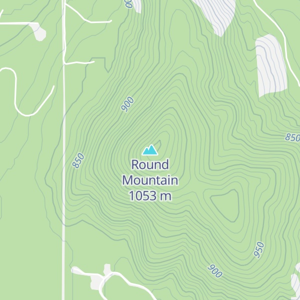 Map of Round Mountain
