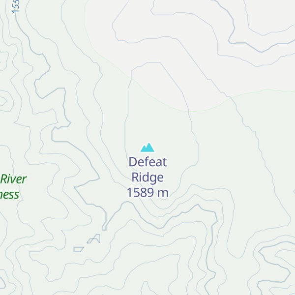 Map of Defeat Ridge