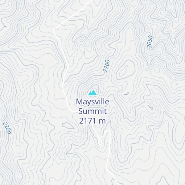 Map of Maysville Summit