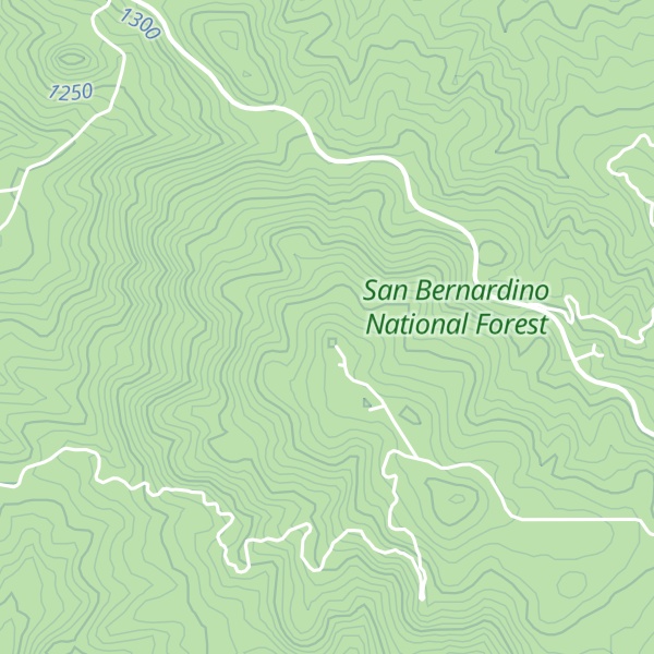 Map of Ranger Peak