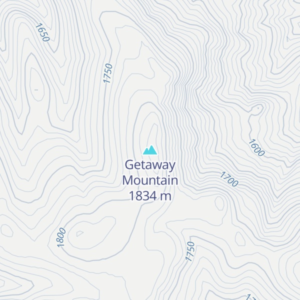 Map of Getaway Mountain