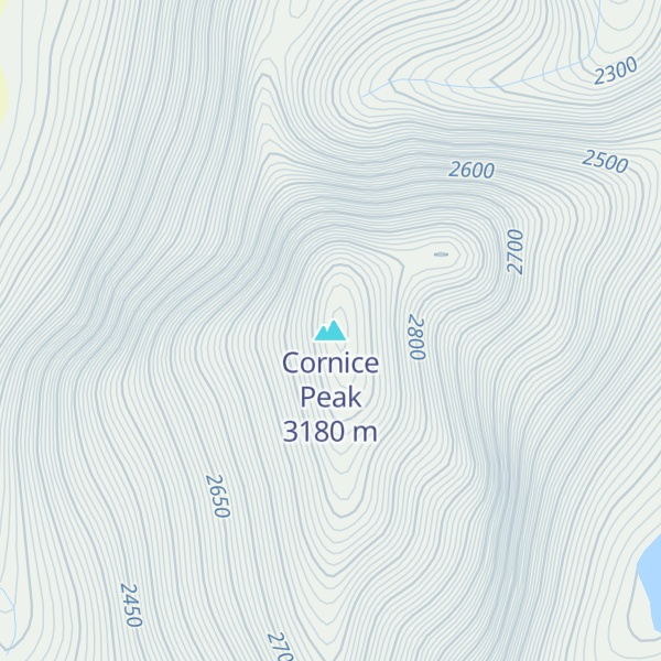 Map of Cornice Peak