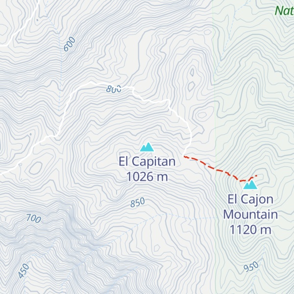 Map of El Capitan