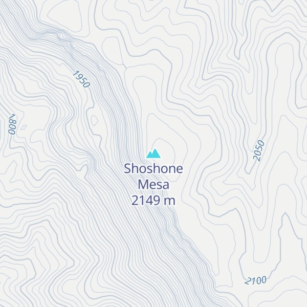 Map of Shoshone Mesa