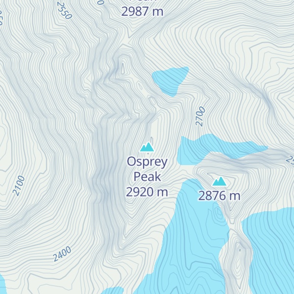 Map of Osprey Peak