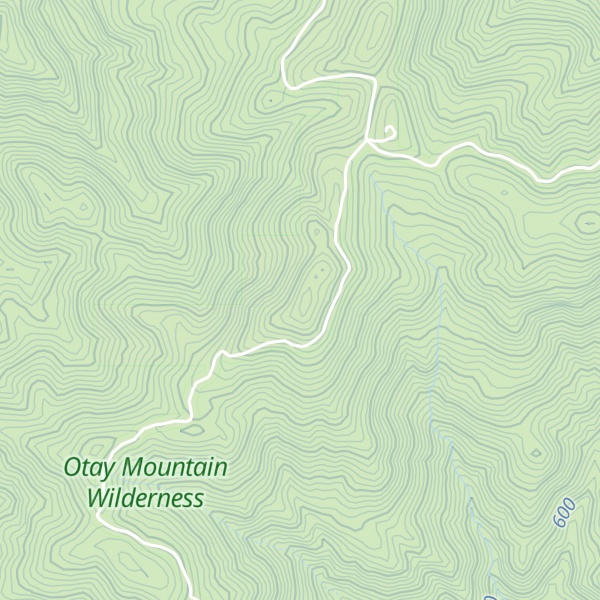 Map of Otay Mountain