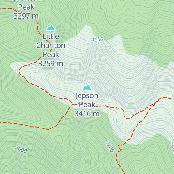 Map of Jepson Peak