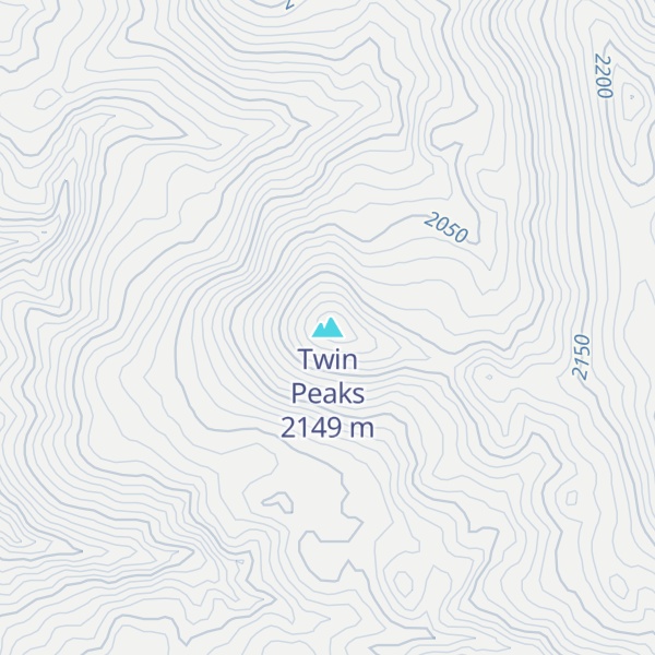 Map of Twin Peaks