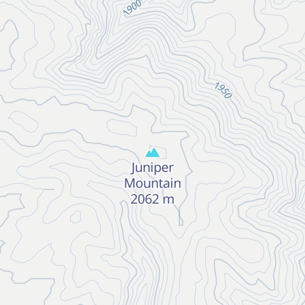 Map of Juniper Mountain