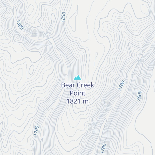 Map of Bear Creek Point